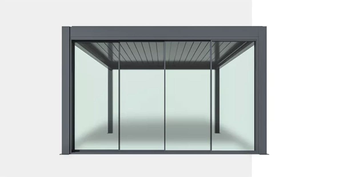 Glass side panels